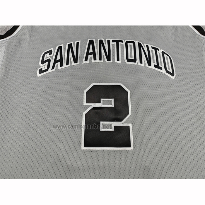 Camiseta San Antonio Spurs Dylan Harper NO 2 Statement 2025-26 Gris